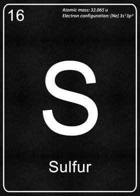 S Sulfur Chemical Element