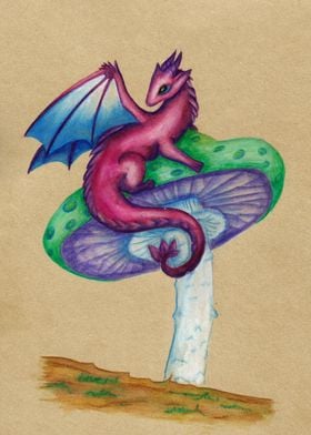 Mushroom Fairy Dragon
