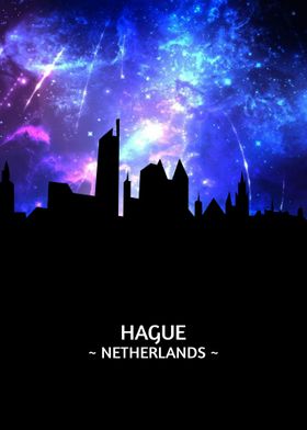 Hague Netherlands Skyline 