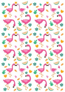 Cute Flamingo Pattern