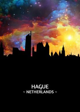 Hague Netherlands Skyline 