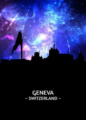 Geneva Switzerland Skyline