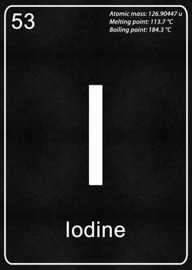 I Iodine Chemical Element