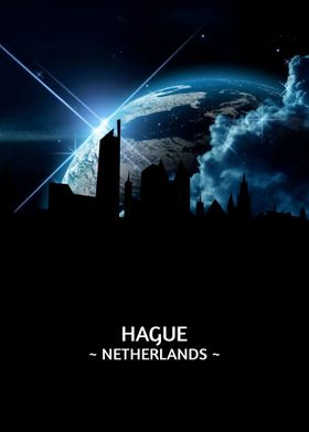 Hague Netherlands Skyline 