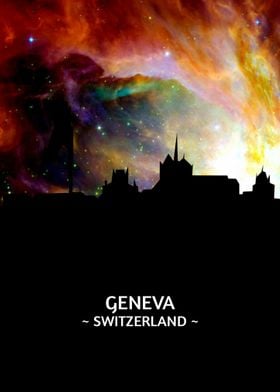 Geneva Switzerland Skyline