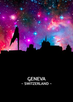 Geneva Switzerland Skyline