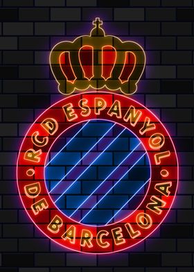 RCD Espanyol neon sign