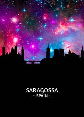 Saragossa Spain Skyline 