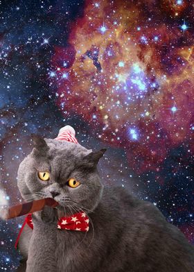 Cute Astro Space Cat