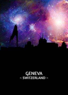 Geneva Switzerland Skyline