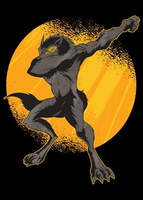 Dabbing Werewolf 