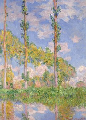 Monet Poplars in the Sun