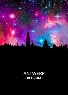 Antwerp Belgium Skyline 