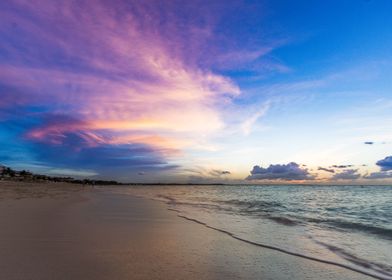 Sandy island coastline