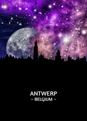 Antwerp Belgium Skyline 