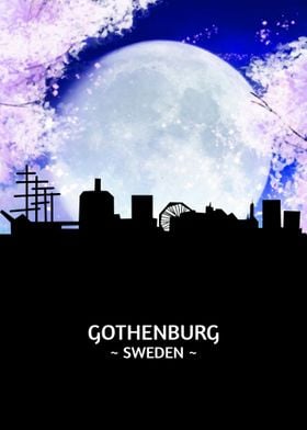 Gothenburg Sweden Skyline 