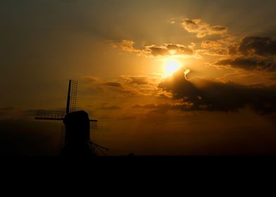 Windmill at Sunset