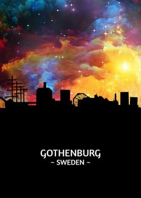 Gothenburg Sweden Skyline 