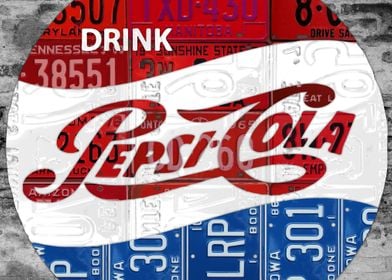 Pepsi Cola License Plate