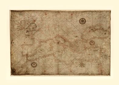 Portolan Chart circa 1500