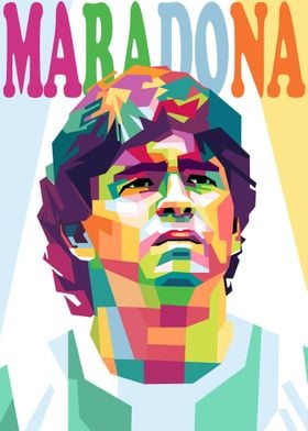 Maradona in WPAP Style