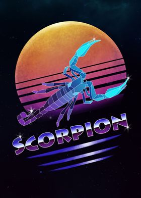 Retro Synthwave Scorpion