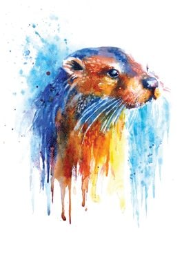 Otter Painting