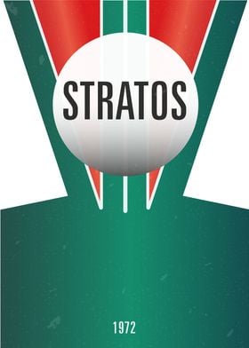 Lancia Stratos Logo Poster