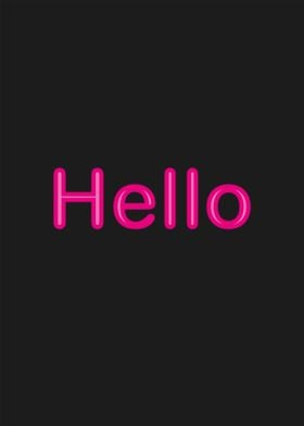 Neon Hello