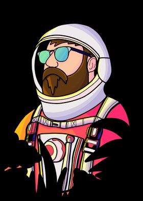 The beardy astronaut 