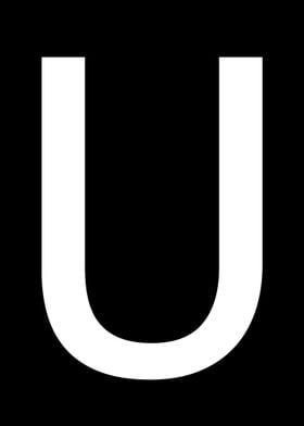 Letter U