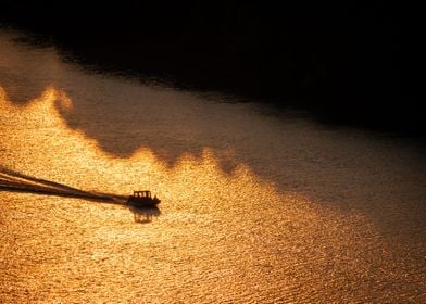 Fishing Boat at Sunrise