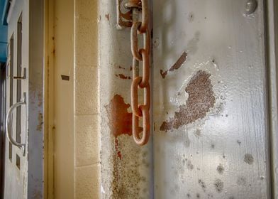 Chain on prison cell