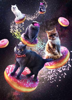Galaxy Cat Donut