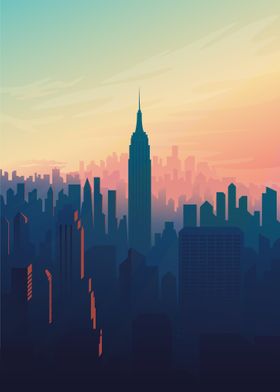 Vector Ciudad Nueva York