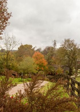 Distillery in fall