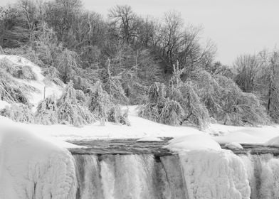 Winter waterfall