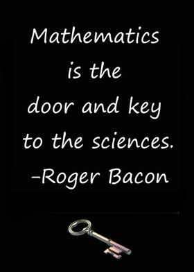 Mathematics is the key