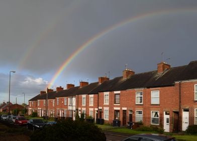 Rainbow in Groby Village