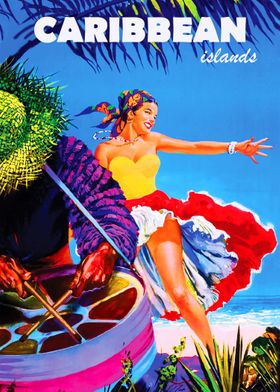 Dancing Caribbean girl