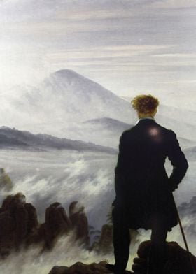 Der Wanderer ber dem Nebe