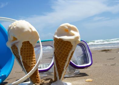 Beach ice cream