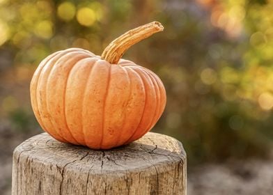 Pumpkin in autumn