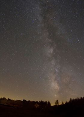 Milky Way in night sky