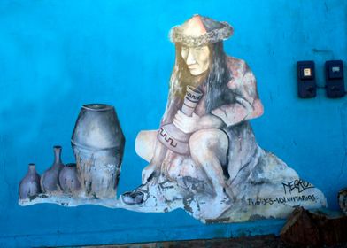 Blue Street Art Chile