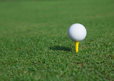 golf ball on a tee