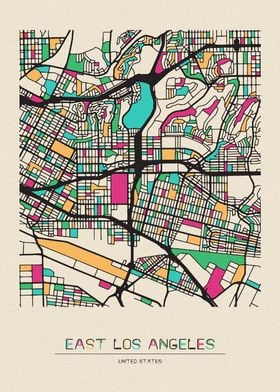 East Los Angeles Map