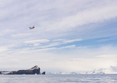 Biplane in Antarctica