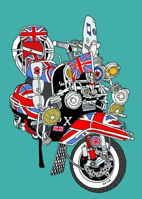 Union Jack Mods Bike