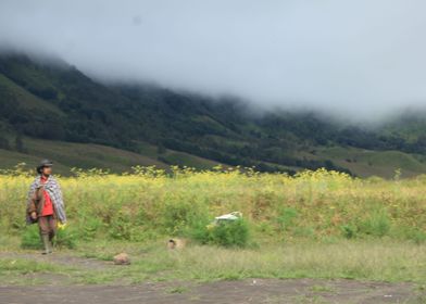 Man and Mountain